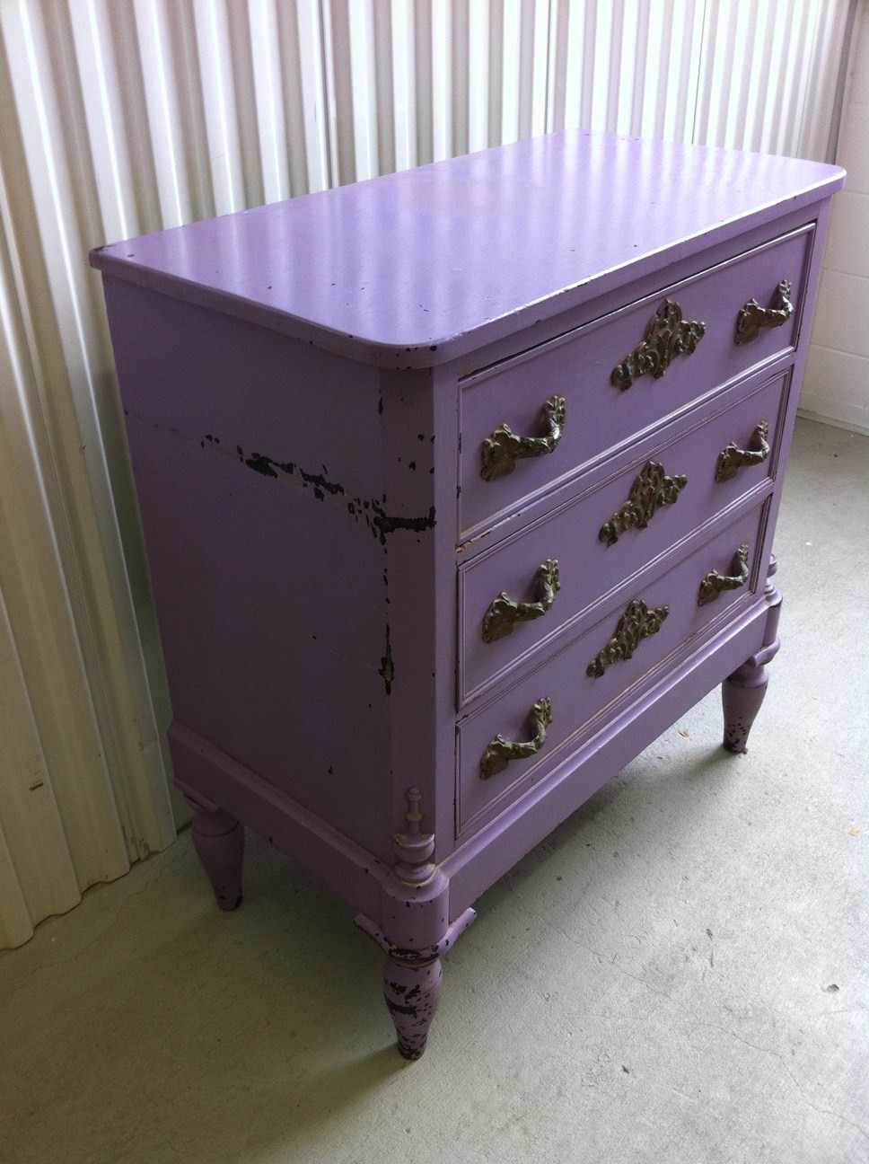 junk2funk Antique Shabby Chic Lavender Dresser