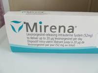 Big box of Mirena birth control pills