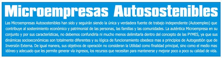 Microempresas Autosostenibles: Plataforma Indispensable para Crear Riqueza y Empleo