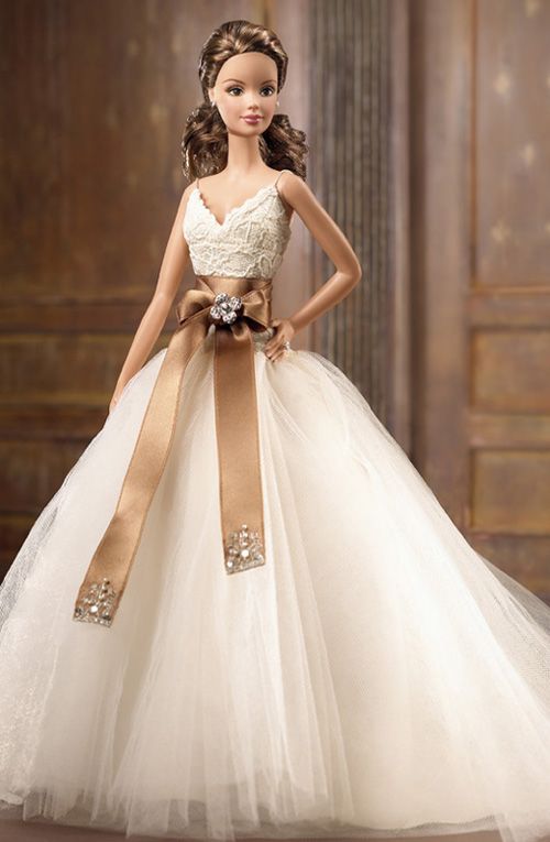 Como hacer un vestido de novia para barbie - Imagui