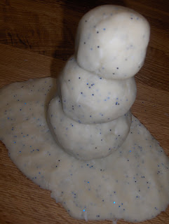 sparkling snow playdough recipe