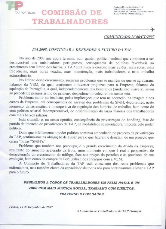 Comunicado 06/2007