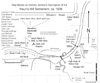 Map of Hauns Mill