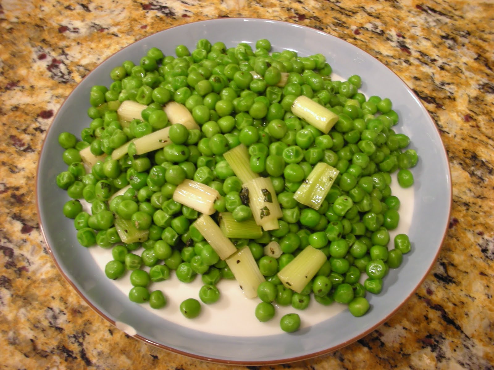 Everyday Vegan Braised Peas with Green Onions