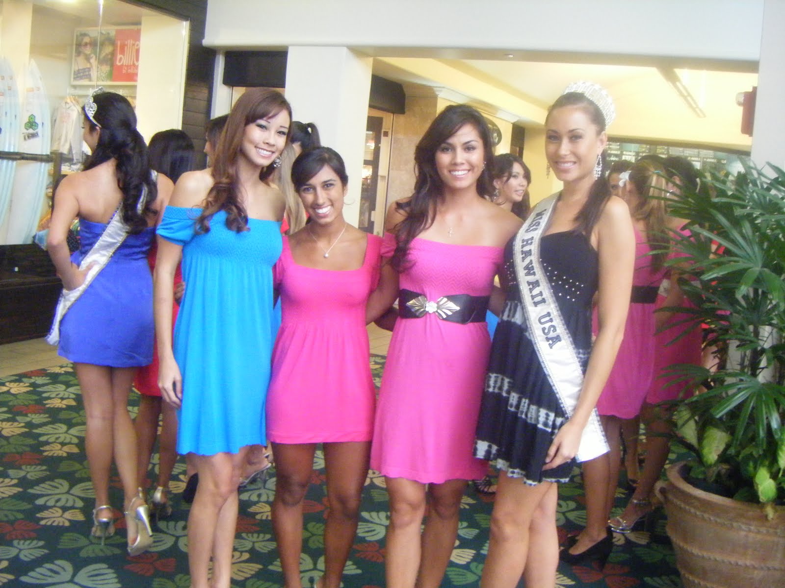 Emcee John Charles Watson introduced the reigning Miss Hawaii USA - Renee N...