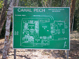 Cahal Pech entrance sign