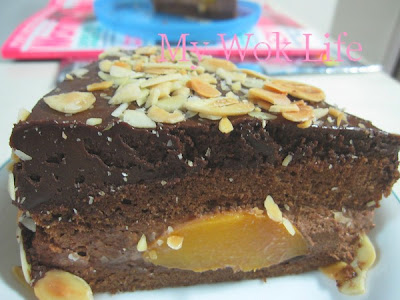 My Wok Life Cooking Blog Chocolate Peach Torte