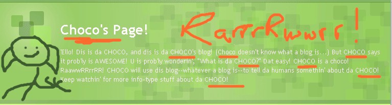 Choco's Page!