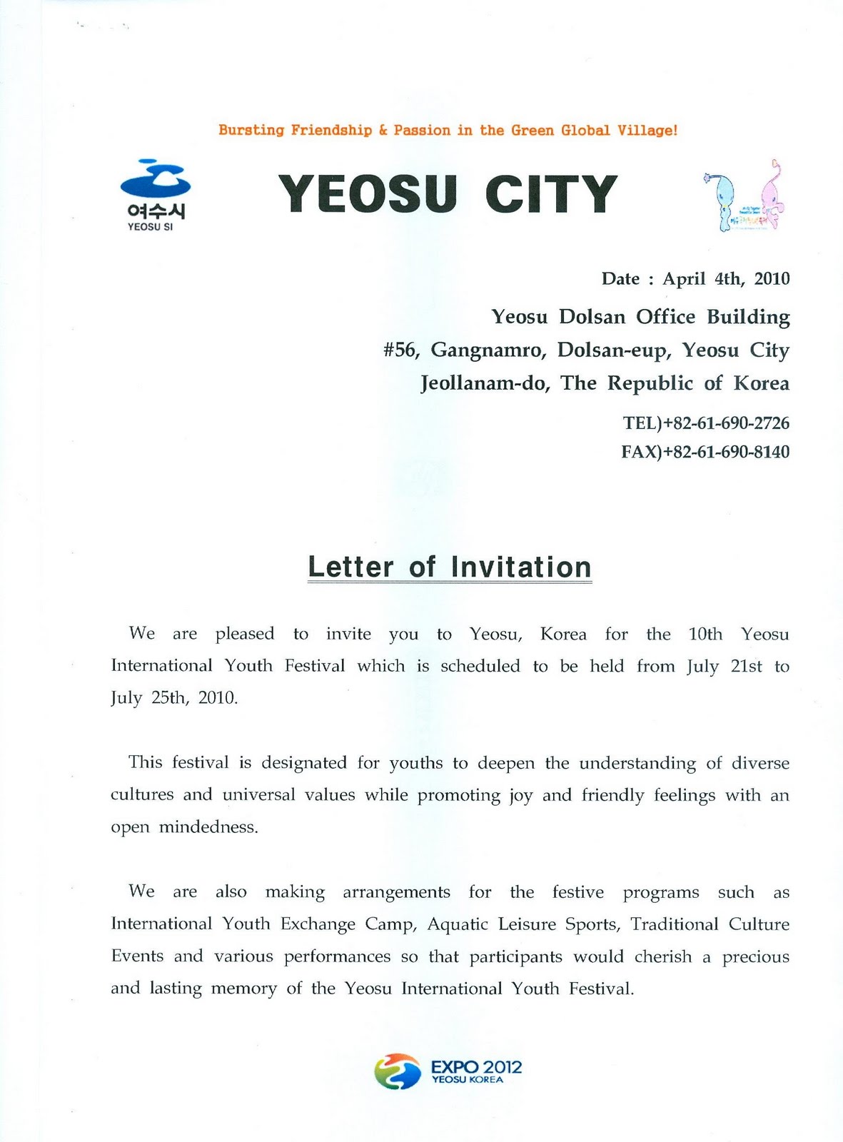 Official Invitation