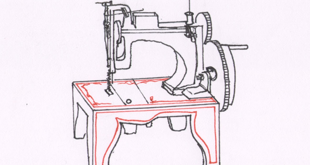 design cosmology Sewing Machine Patent Model, Isaac Singer