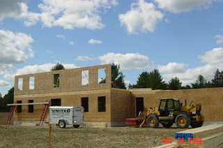 picture of house being framed