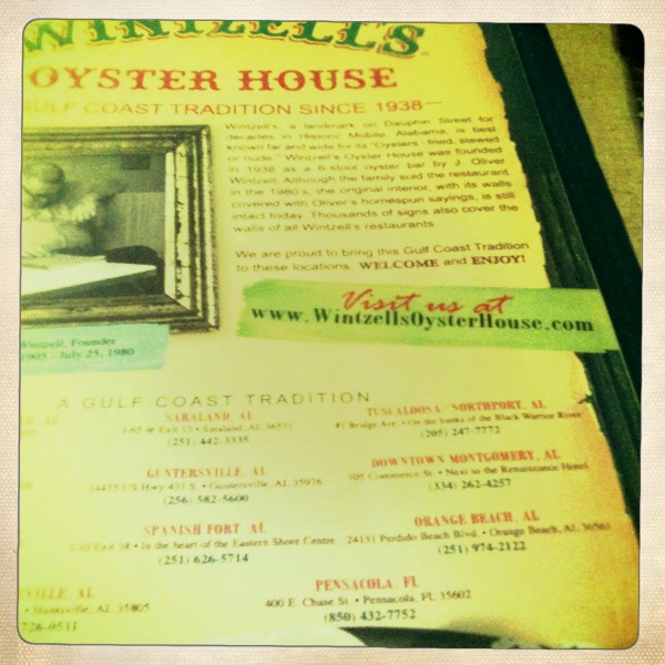 Wintzell’s Oyster House, Mobile, Alabama A Bolder Table Food Blog