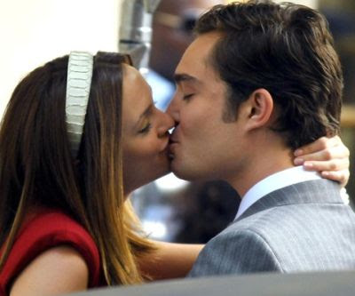 Ed Westwick Leighton Meester kiss images