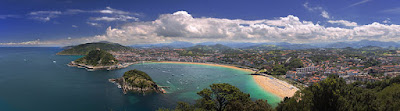 View over the Concha Bay from Mount Igeldo