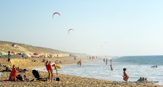 End of the day at Messanges beach