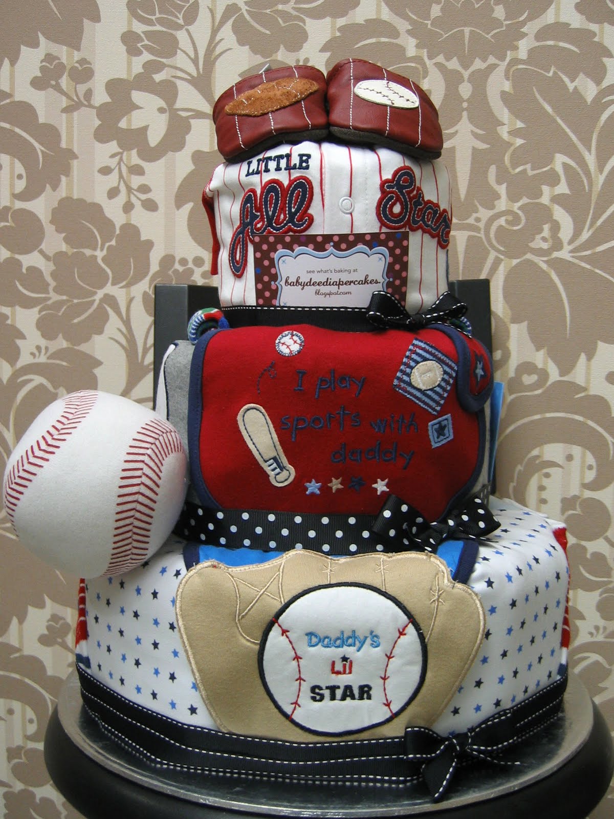 Baby Dee Diaper Cakes Baseball Fanatic Diaper Cake