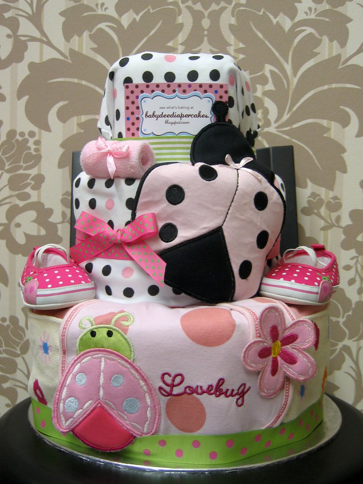 Baby Dee Diaper Cakes Miss Lil' Ladybug Diaper Cake