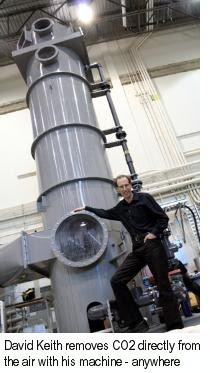  David Keith works to remove CO2 directly from ambient air 