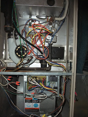 furnace wiring, circuit board, thermostat