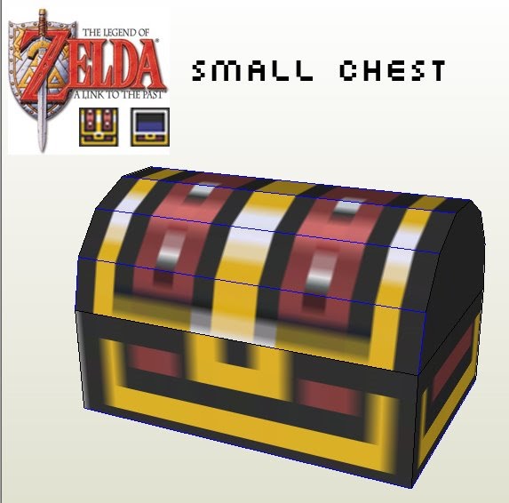 PAPER 2.0 SNES Zelda small treasure chest