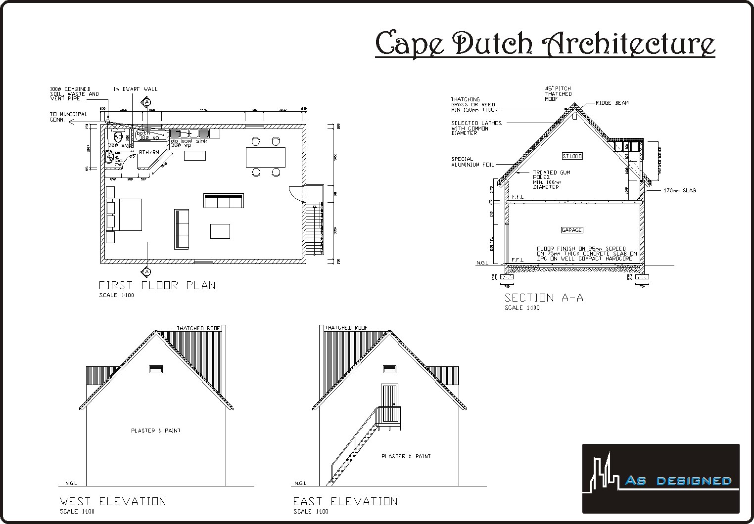 Download this Cape Dutch Architecture picture