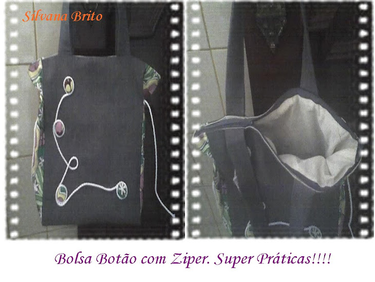 Bolsa Botão com Ziper.