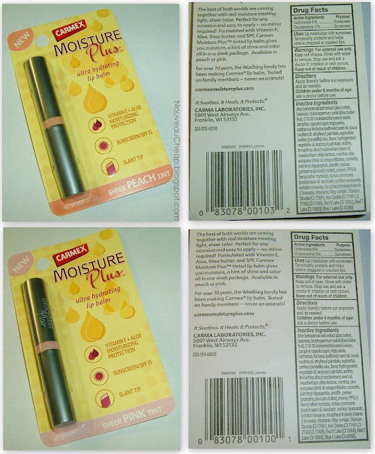 Review New Carmex Moisture Plus Tinted Lip Balms Nouveau Cheap