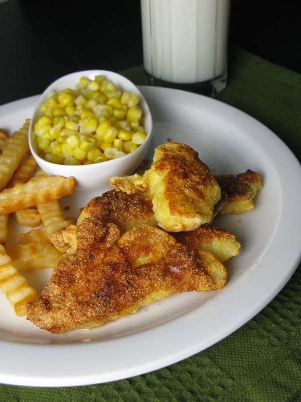 Kitchen Trial and Error cornmeal crusted haddock