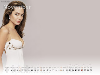 New Year 2011 Calendar, Angelina Jolie Desktop Wallpapers