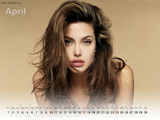 New Year 2011 Calendar, Angelina Jolie Desktop Wallpapers