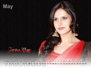 New Year 2011 Calendar, Katrina Lookalike Zarine Khan Desktop Wallpapers