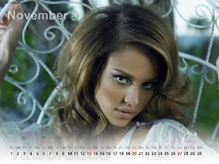 New Year 2011 Calendar, Jessica Alba Desktop Wallpapers