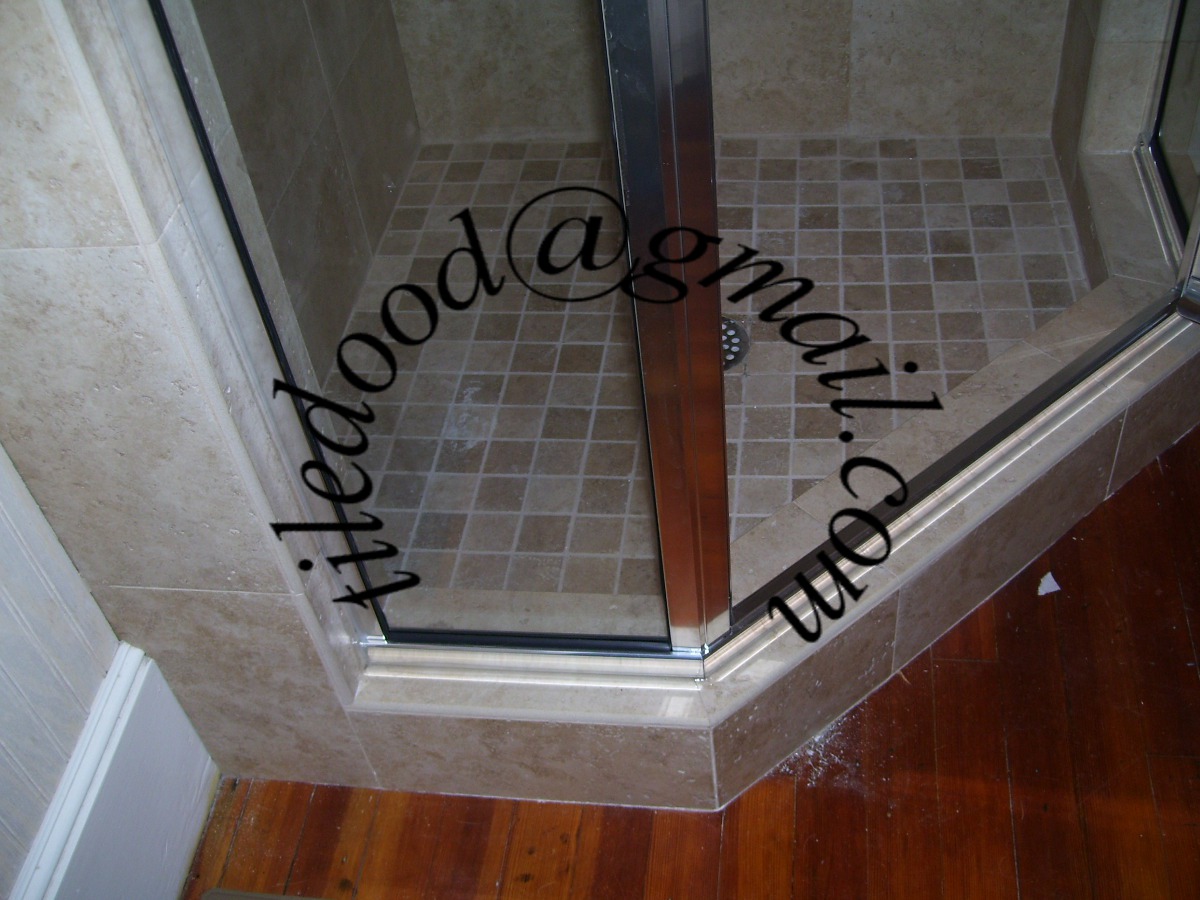 Tile the World! Corner Shower Remodel Anderson South Carolina