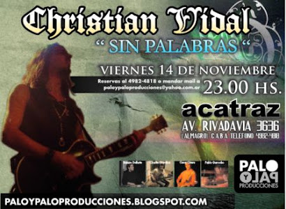 Christian Vidal se Presento en "ACATRAZ"