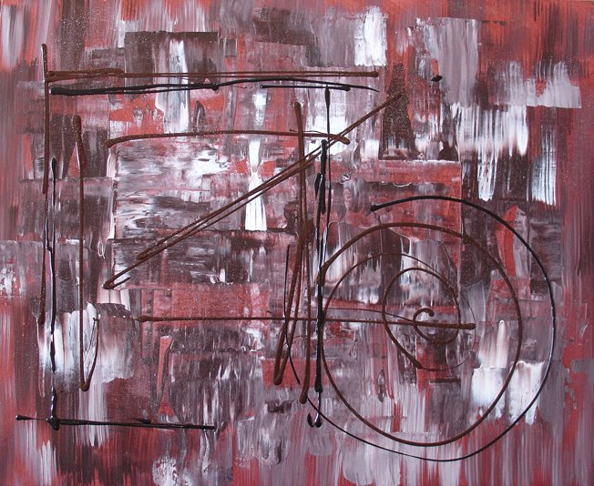 Bois et ficelle - 100 x 81 cm - 560 €