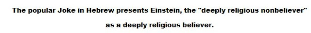 Is Einstein a deeply religious believer?