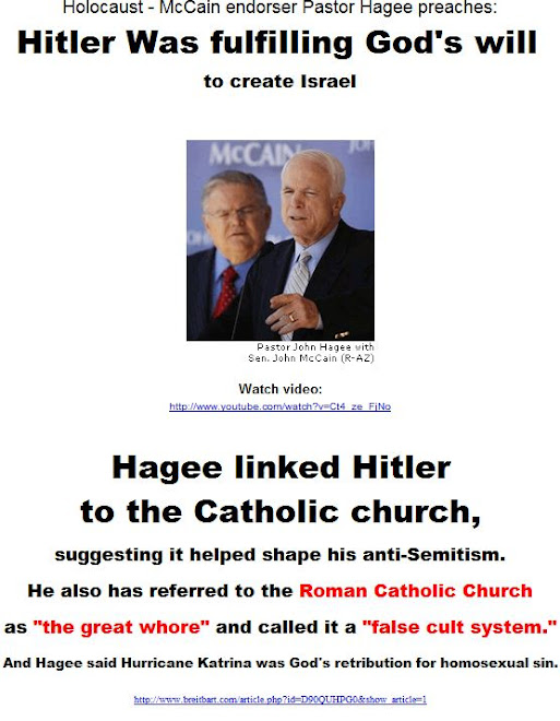 Hitler was fulfilling God's will - Pastor Hagee