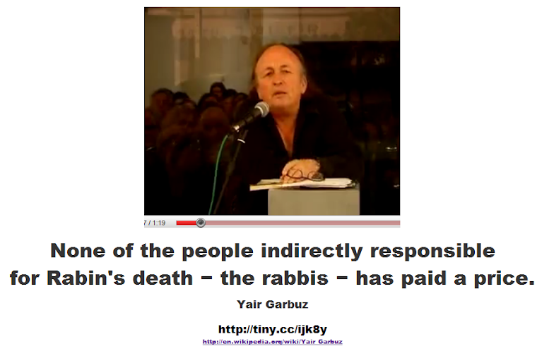 the people indirectly responsible for Rabin's death − the rabbis