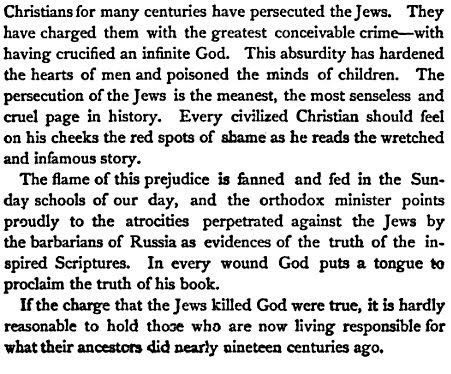Christians for many centuries have persecuted the Jews
