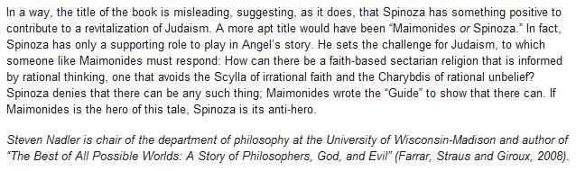 Spinoza vs. Maimonides, For the Future of Judaism - 2.JPG