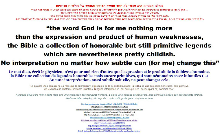 the word God is for me nothing more.