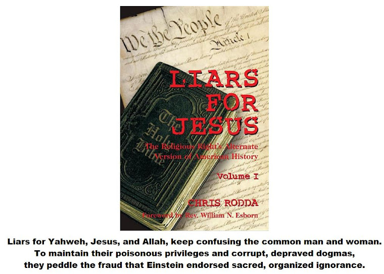 Liars for Yahweh, Jesus, and Allah.