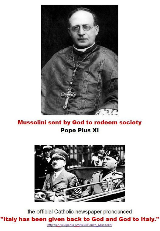 Mussolini sent by God to redeem society.