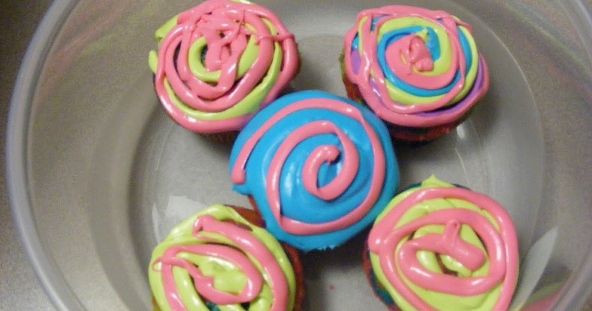 The Robles Family Neon cupcakes.