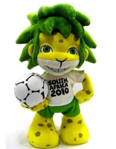 PELUCHES PARA DECORAR / Mascota Zakumi del Mundial de Fútbol