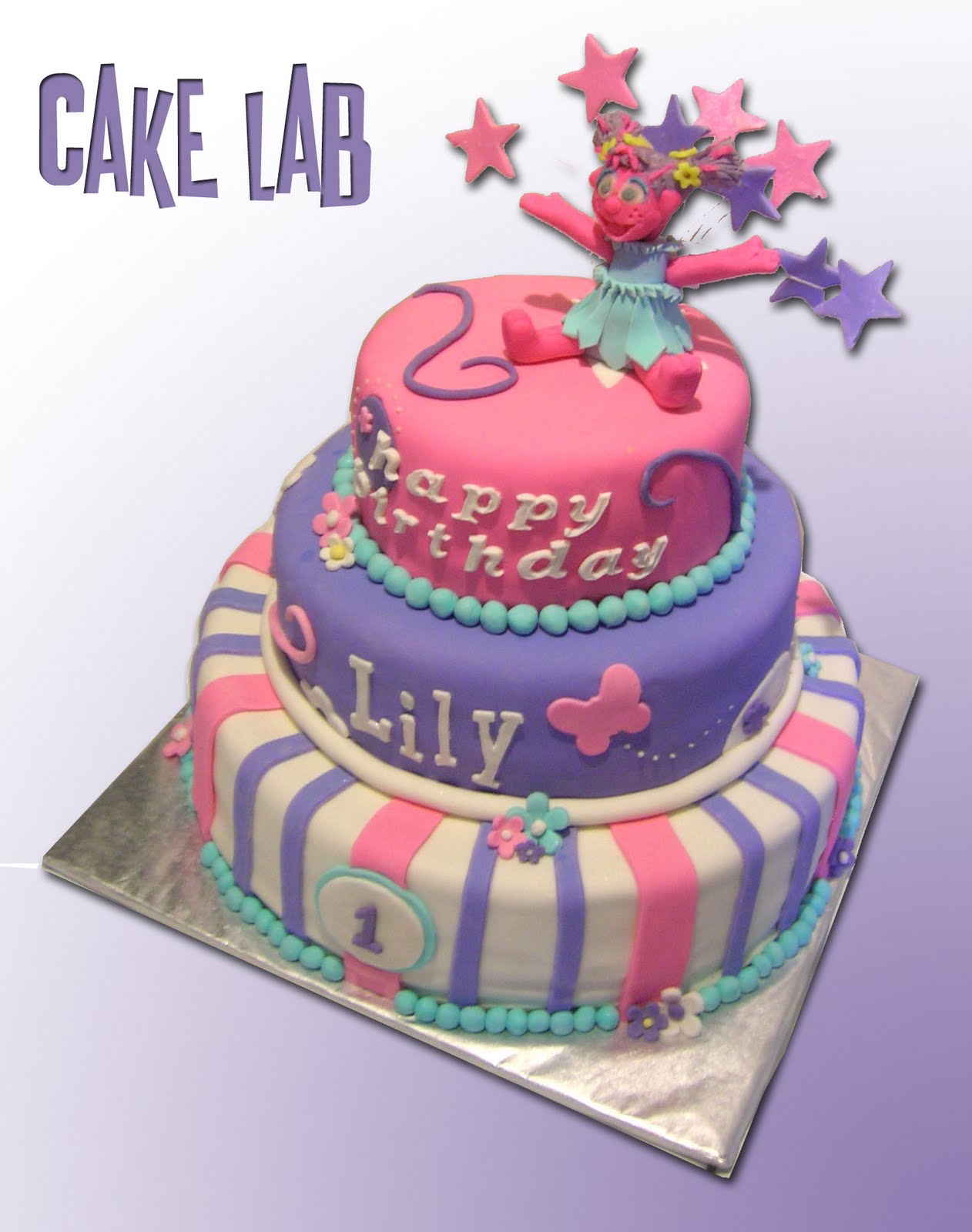 ZacO Cakes Abby Cadabby 1st Birthday Cake