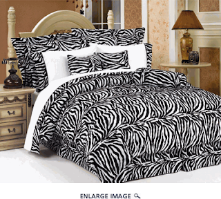 King Linen zebra bedding