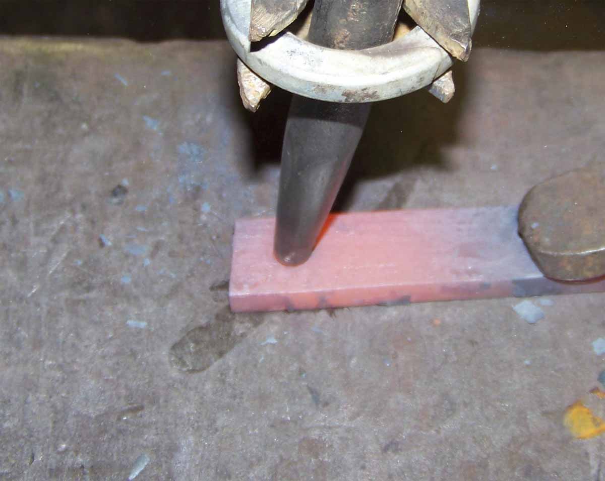 Iron Oak Farm Fiery Friday Punching a Hole in Steel