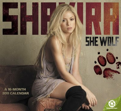 Shakira 2011 Wall Calendar Shakira 2011 Wall Calendar