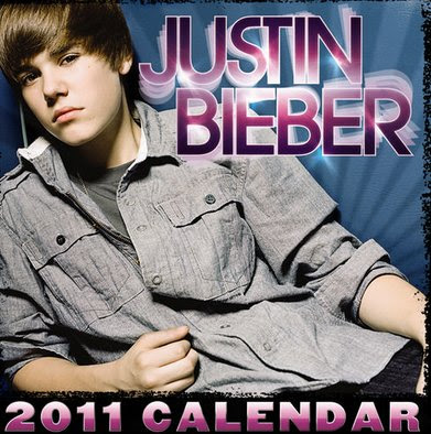 Justin Bieber 2011 Mini Wall Calendar Justin Bieber 2011 Mini Wall Calendar